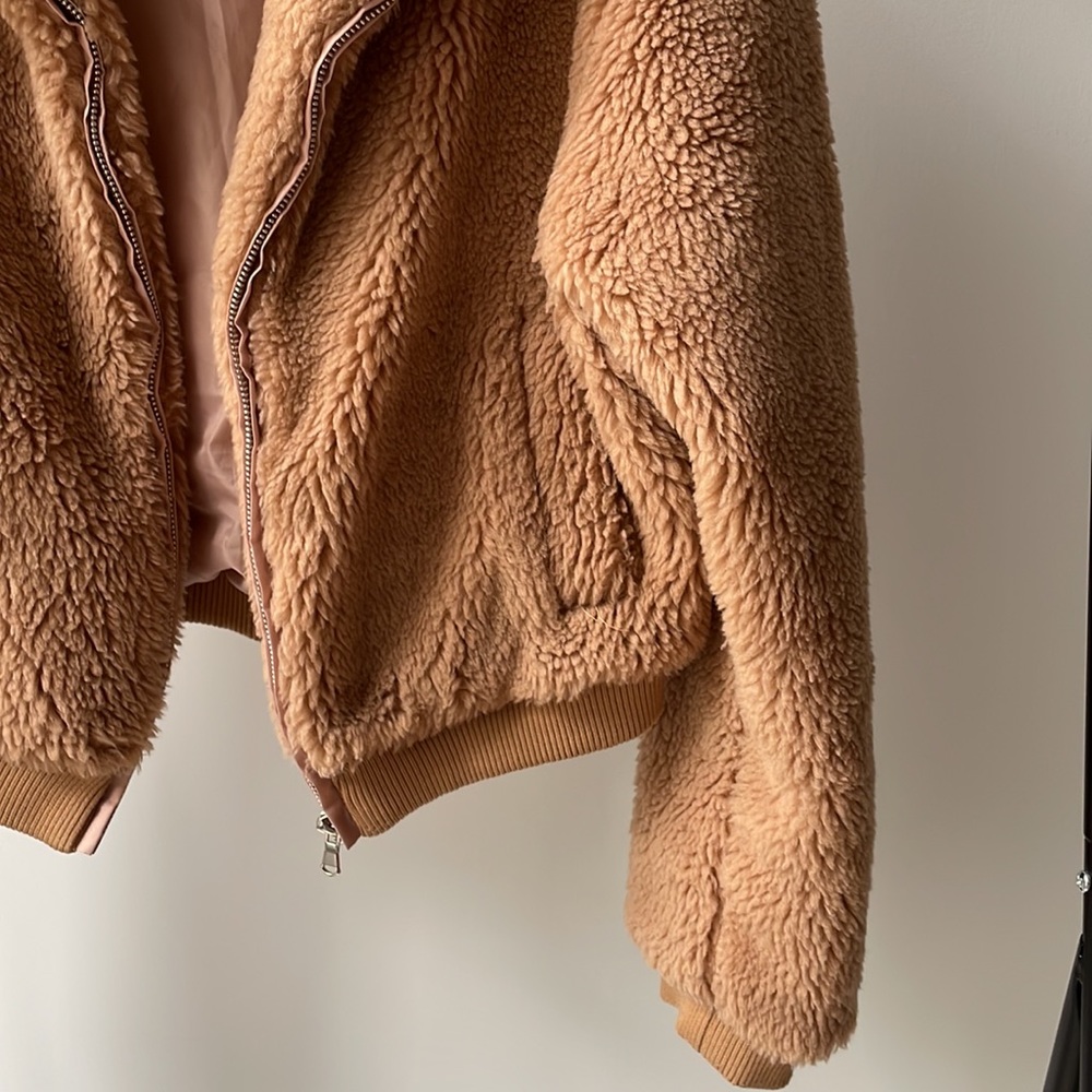 Tiger Mist Tan Bomber Jacket - Picture 6 of 7